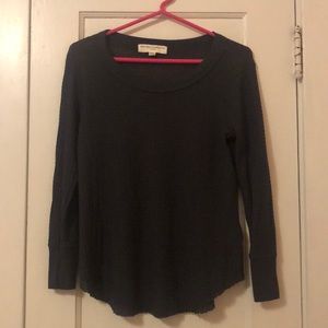 Long sleeve waffle T